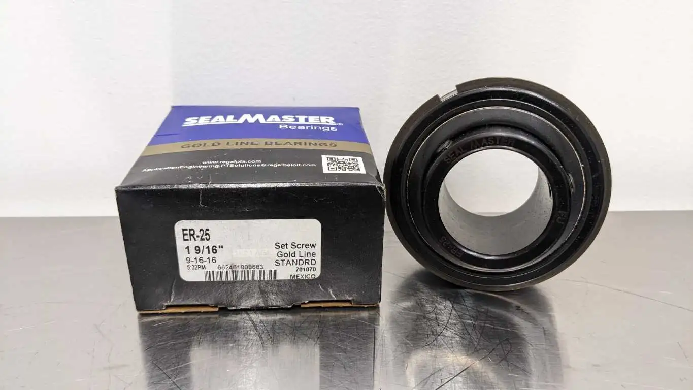 Sealmaster ER-25 Insert Bearing 1-9/16″ ID Gold Line