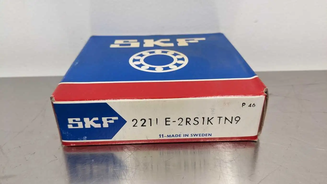 SKF 2211 E-2RS1KTN9 Self Aligning Ball Bearing 55mm ID 100mm OD 25mm Wide New in Box