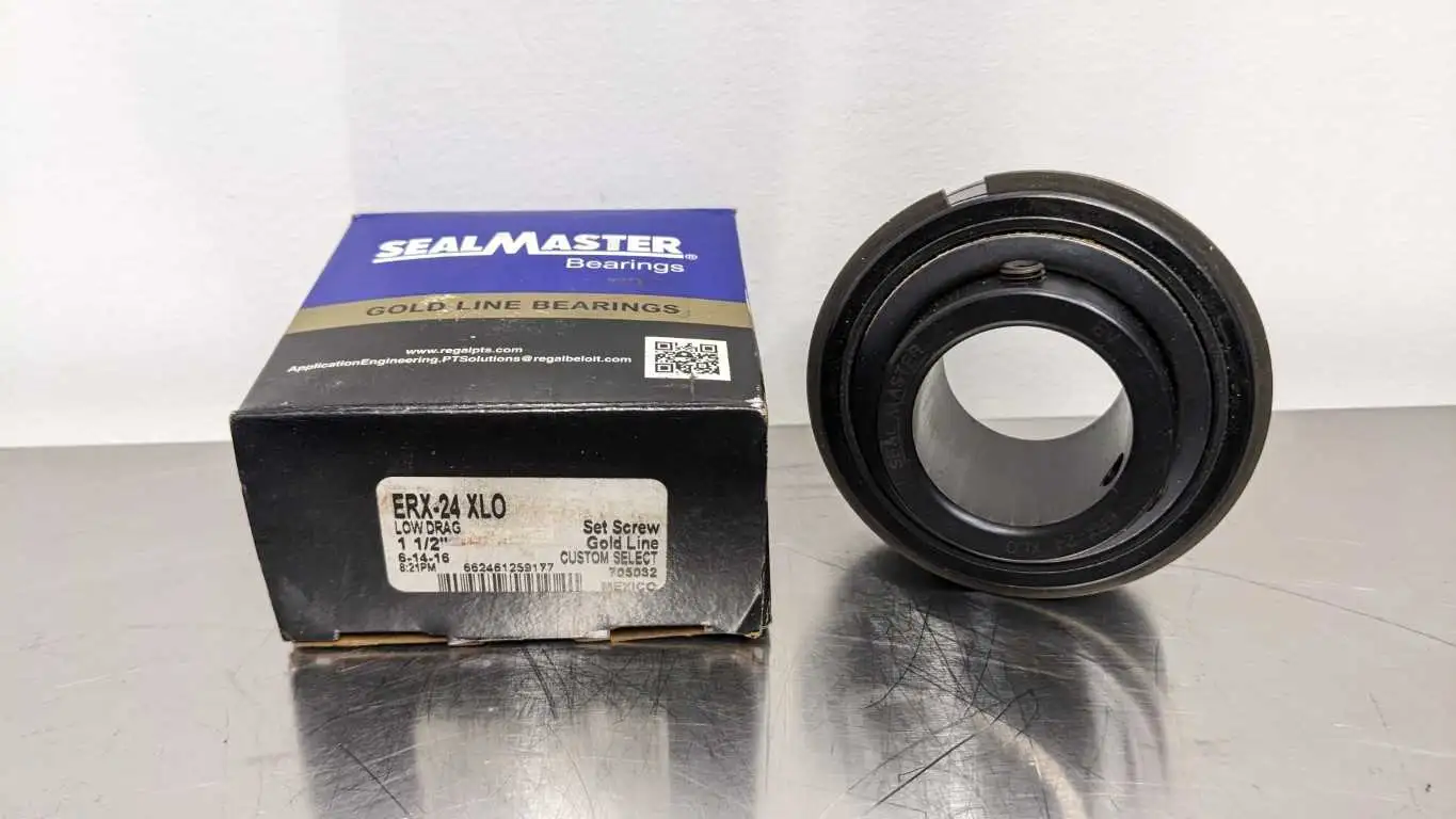 Sealmaster ERX-24 XLO Insert Bearing 1-1/2″ ID Gold Line