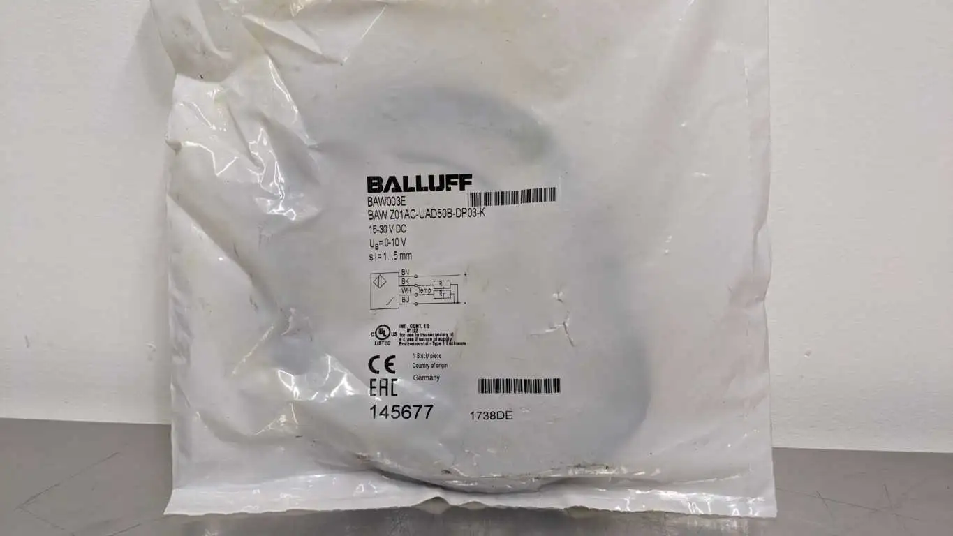 Balluff BAW003E BAWZ01AC-UAD50B-DP03-K Inductive Sensor 1-5mm Distance