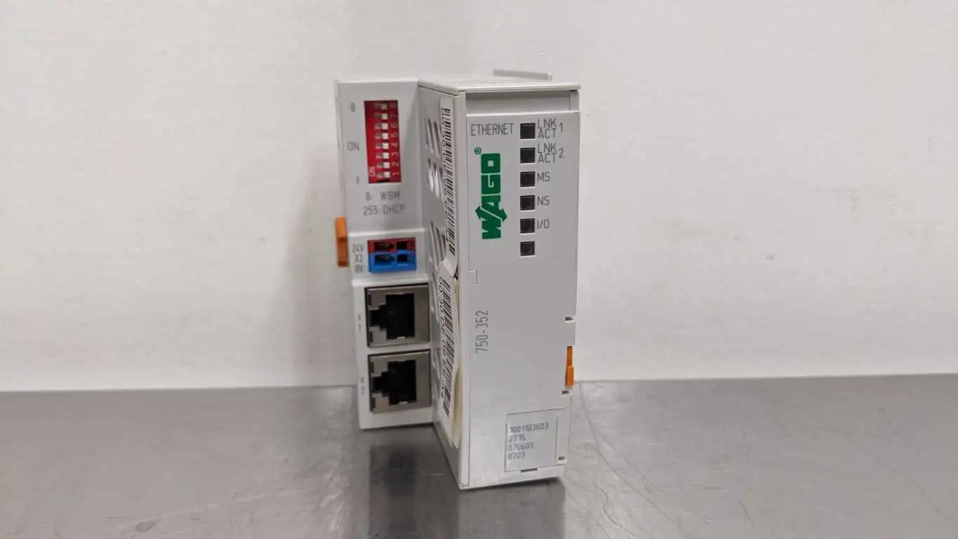 Wago 750-352 Ethernet Coupler 100Mbit 2 Port 24VDC 24VDC