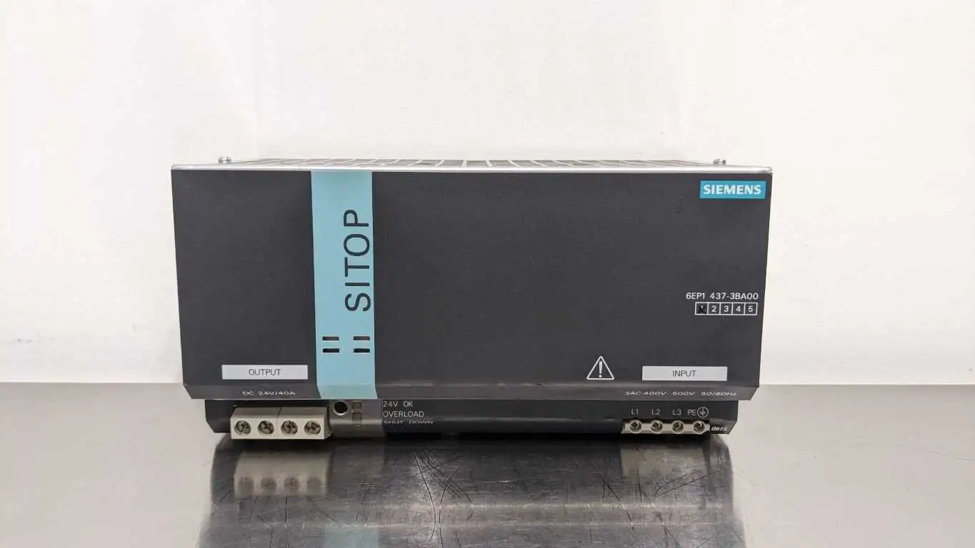 Siemens 6EP1437-3BA00 Power Supply 400-500VAC 3A to 24VDC 40A SITOP Power 40