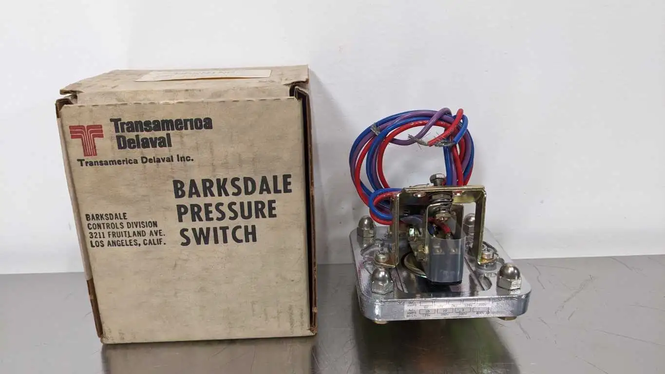 Barksdale D1S-H18 Pressure Switch 0.4-18 PSI Transamerica Delaval