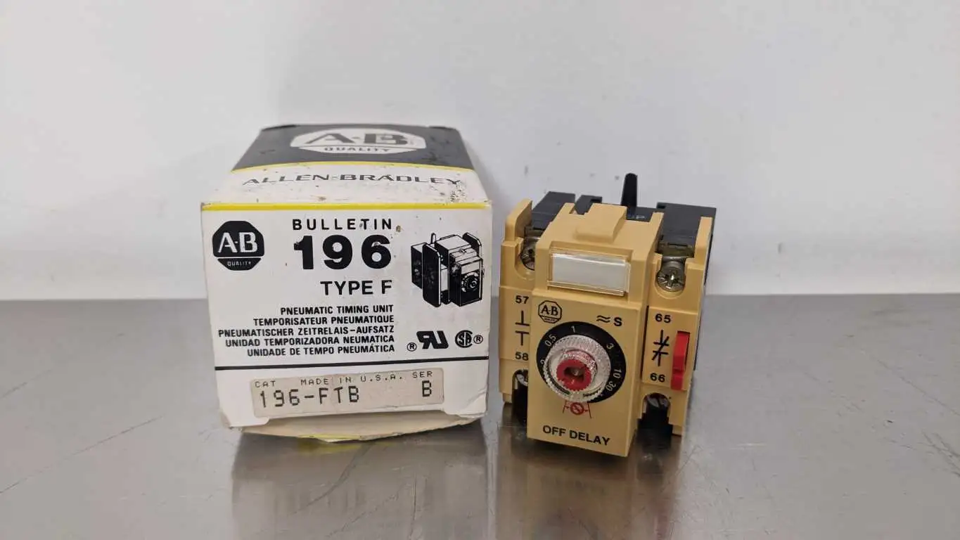 Allen-Bradley 196-FTB Pneumatic Timing Unit Ser B