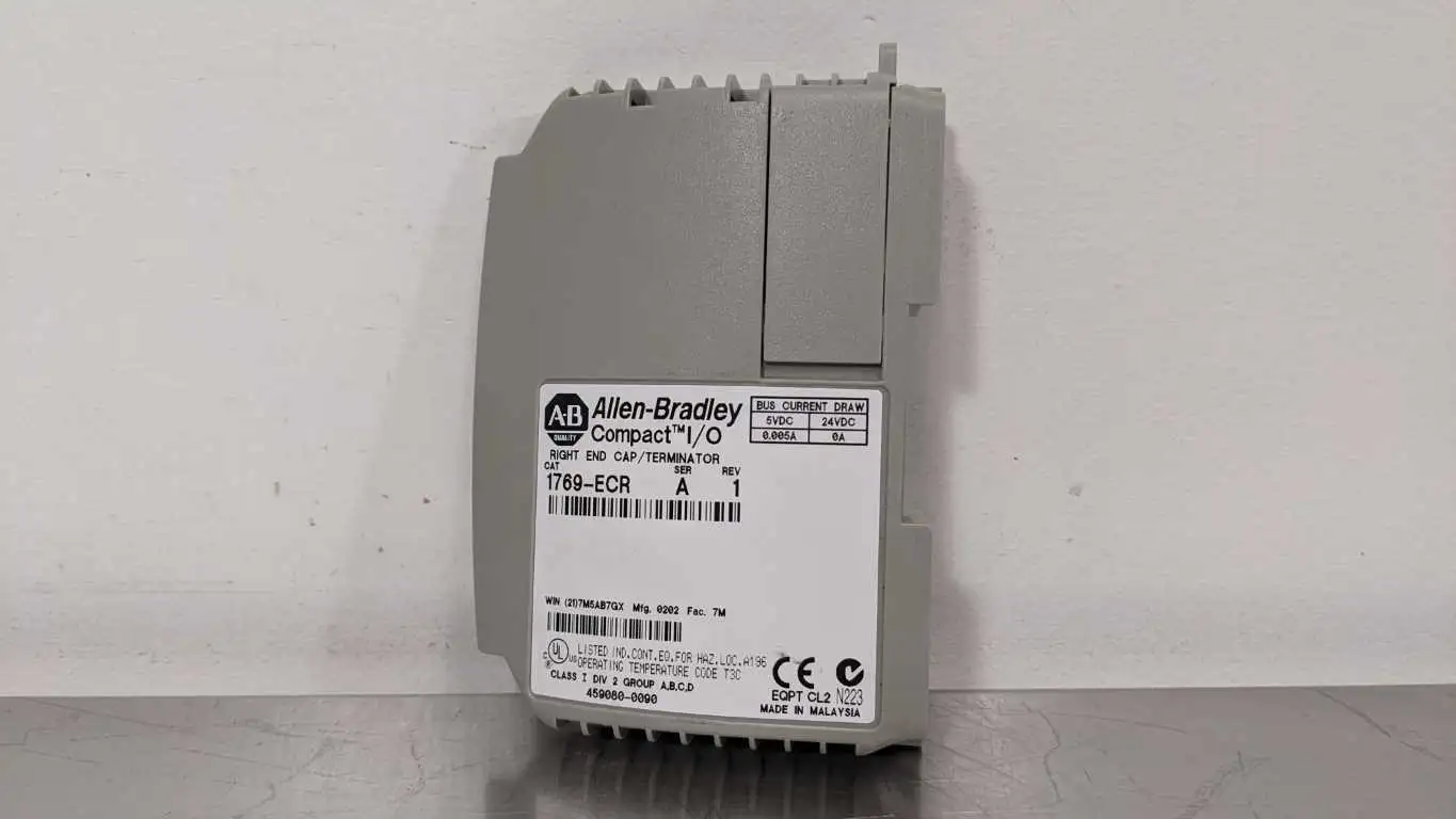 Allen-Bradley 1769-ECR Right End Cap Terminator Ser A Rev 1 Compact I/O