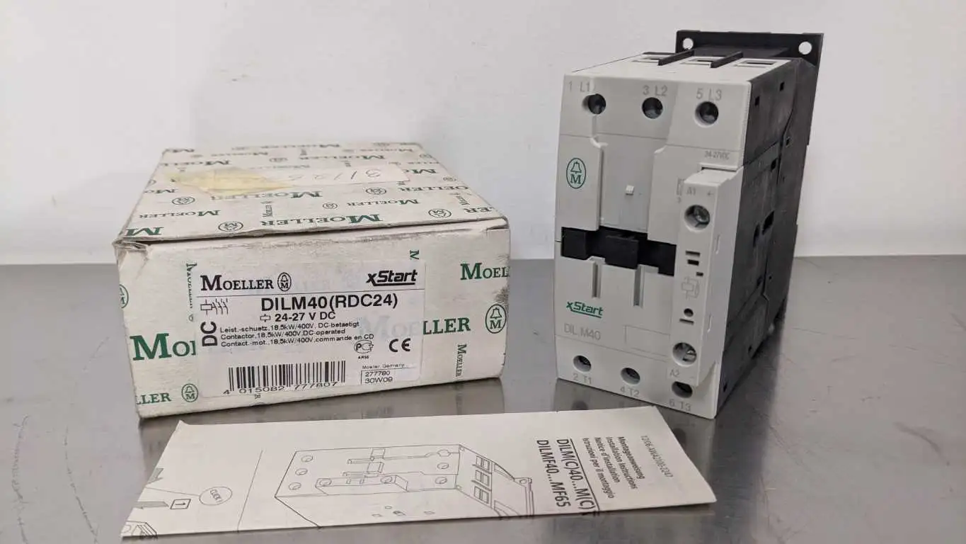 Moeller DILM40 (RDC24) Contactor 24-27VDC
