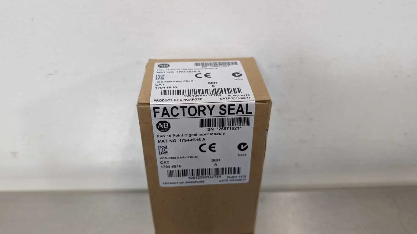 Allen-Bradley 1794-IB16 Digital Input Module KCC-REM-RAA-1794-DI Ser A 16 Point