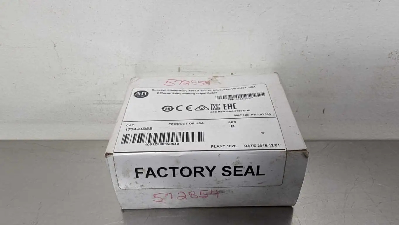 Allen-Bradley 1734-OB8S Safety Sourcing Output Module PN-193343 Ser B 8 Channel