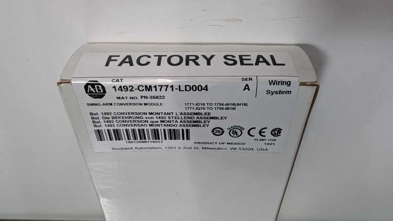 Allen-Bradley 1492-CM1771-LD004 Swing-Arm Conversion Module PN-35622 Ser A