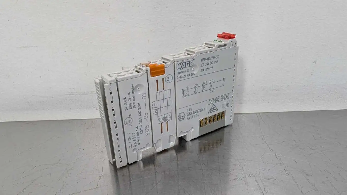 WAGO 750-501 Digital Output Module 2-Channel 24VDC