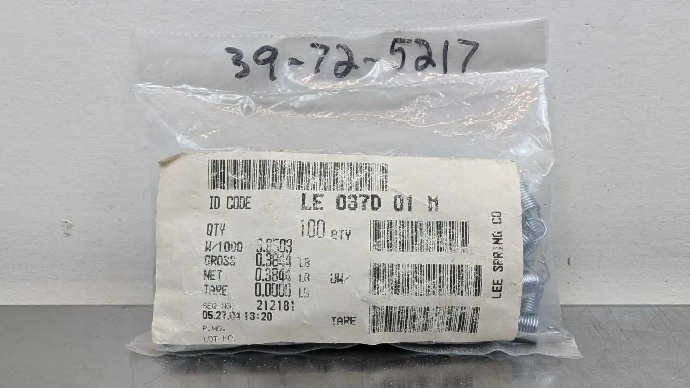 100 Pack Lee Spring Co LE 037D 01 M Springs 1″
