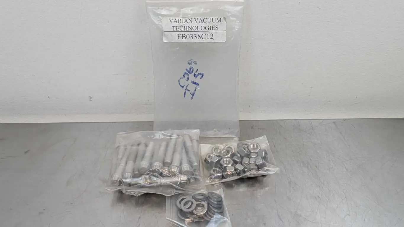 25 Pack Agilent Varian FB0338C12 Bolt Nut Set 52mm