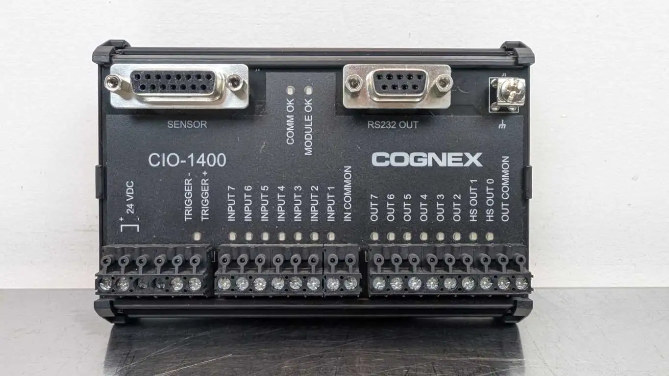 Cognex CIO-1400 In-Sight 1400 I/O Expansion Module 800-9012-2R Rev B 24VDC 750mA