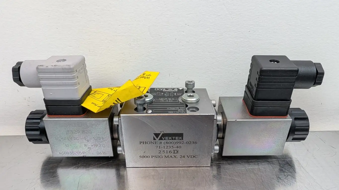 Hawe NBVP16D Solenoid Directional Control Valve 7329-820 24VDC Coil Vektek Schienle