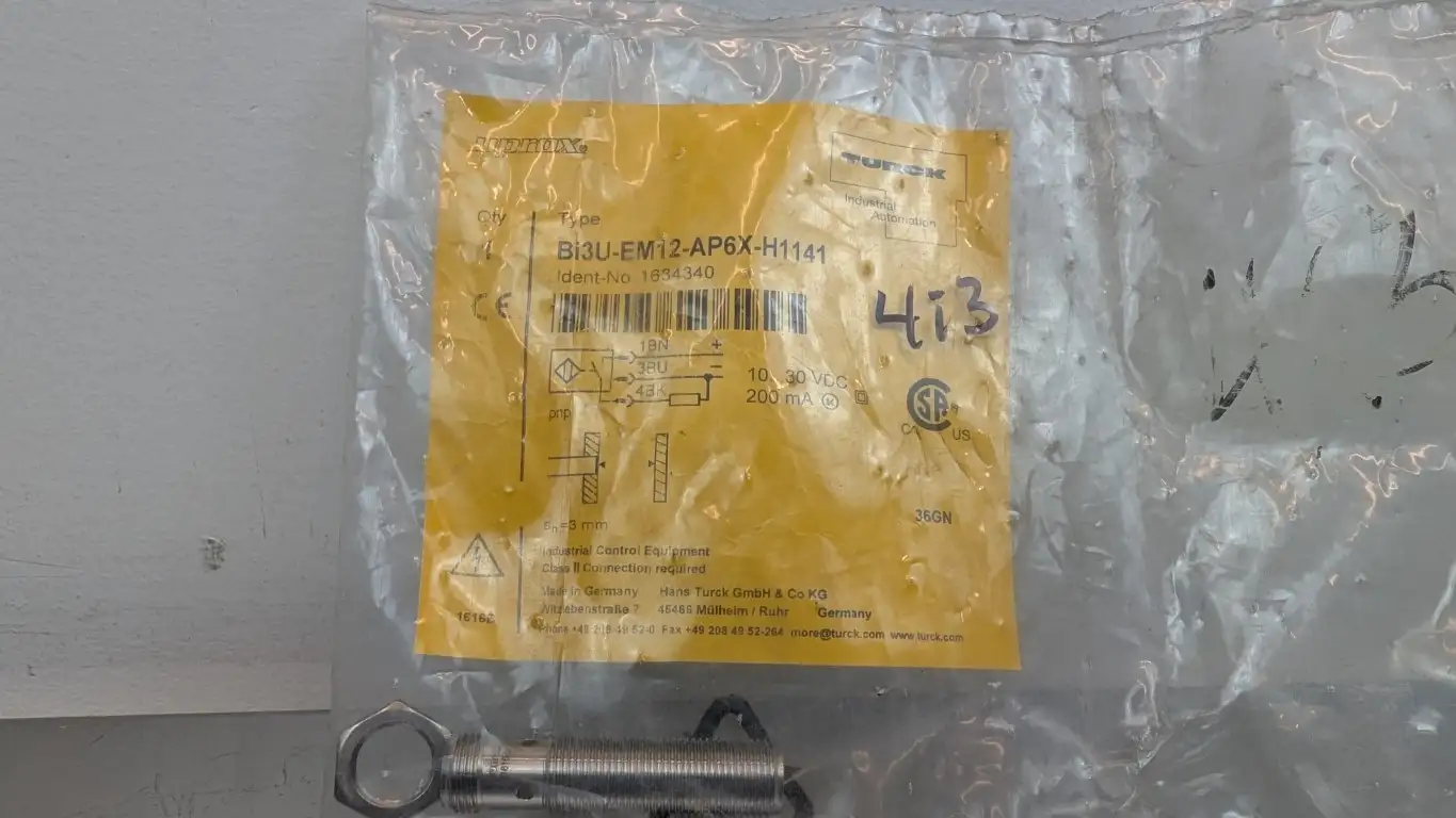 Turck Bi3U-EM12-AP6X-H1141 Inductive Sensor 1634340 3mm 10-30VDC 200mA