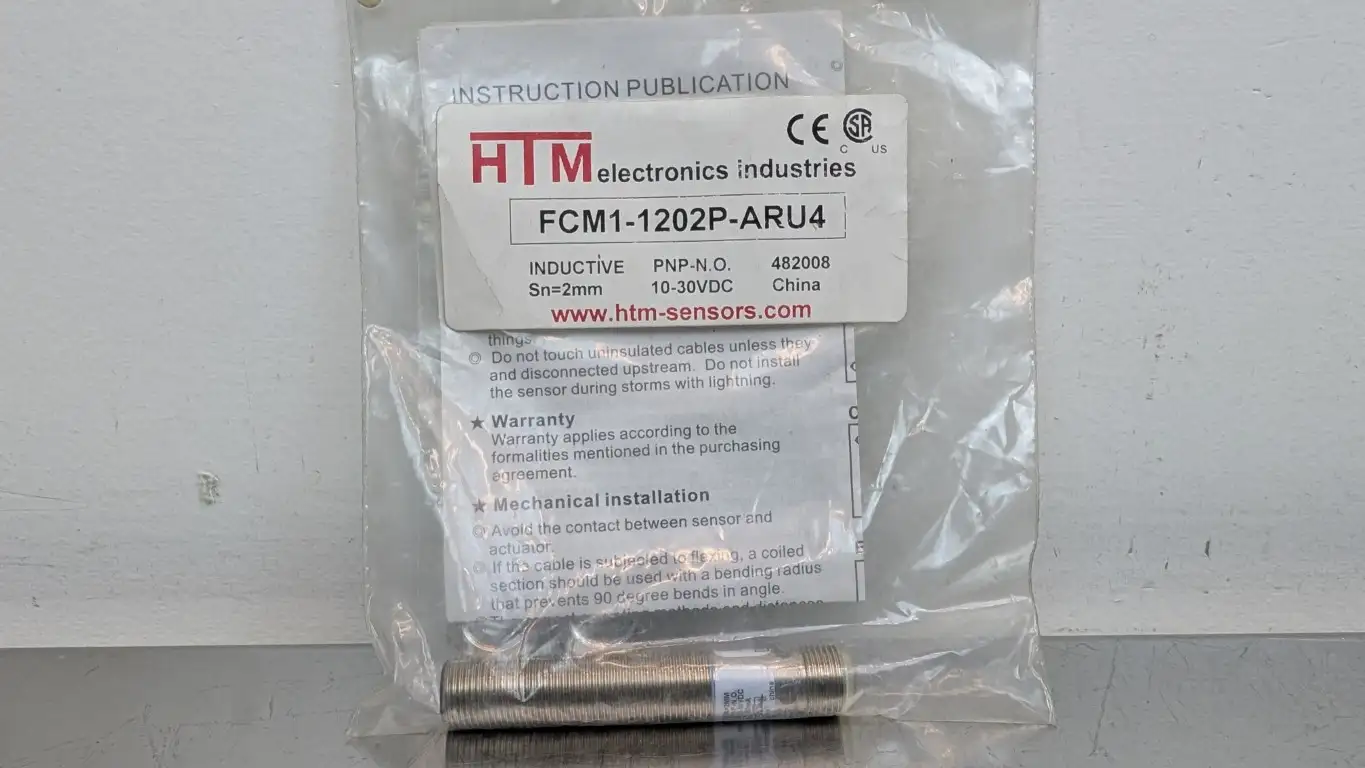 HTM Electronics FCM1-1202P-ARU4 Inductive Sensor 2mm 10-30VDC 200mA