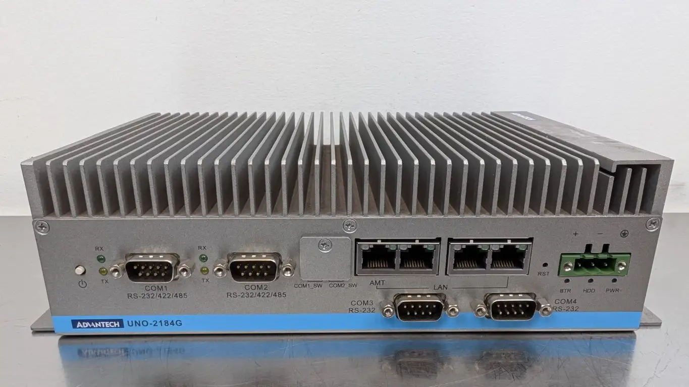 AdvanTech UNO-2184G Embedded Automation Computer 9-36VDC 5A Powered up Tested