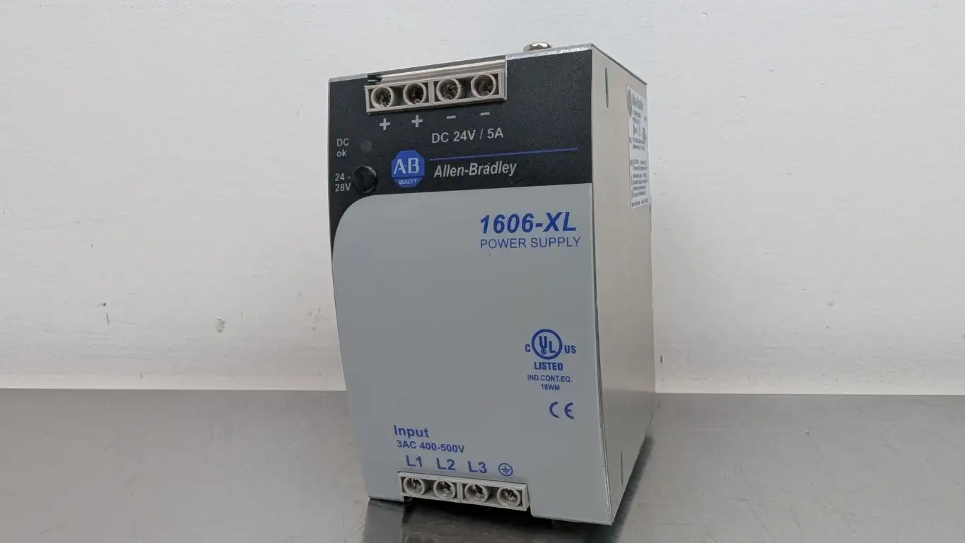 Allen-Bradley 1606-XL120E-3 Power Supply 400-500VAC 0.5A to 24-28VDC 5A