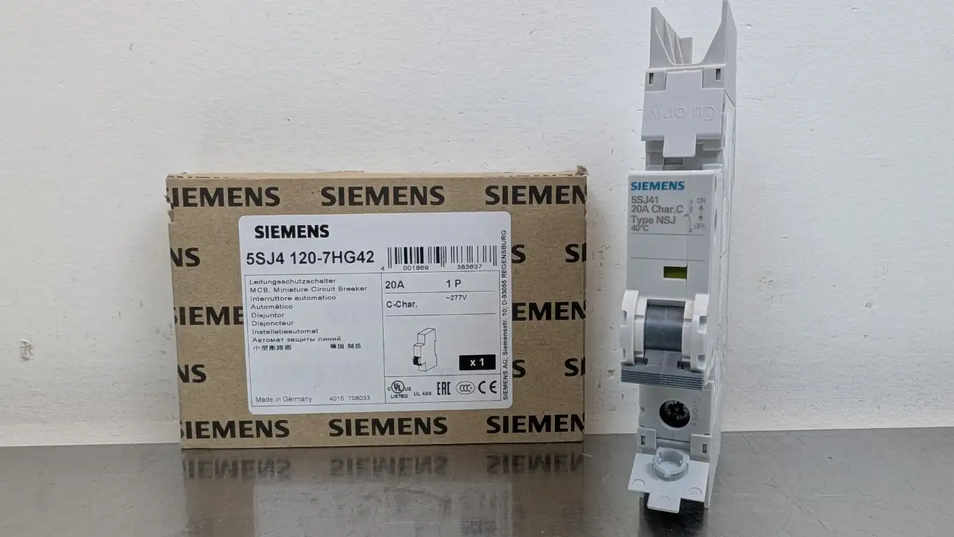 Siemens 5SJ4120-7HG42 Miniature Circuit Breaker 230VAC 20A
