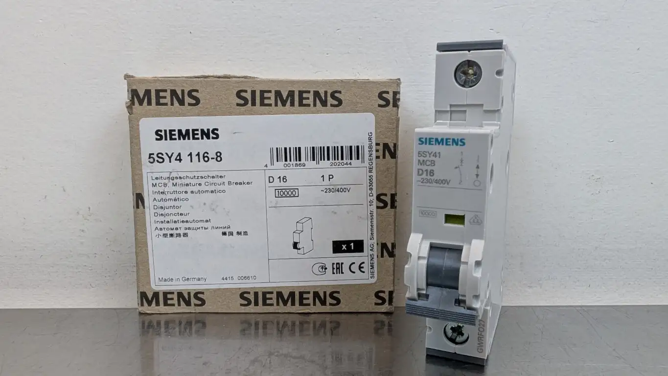 Siemens 5SY4116-8 Miniature Circuit Breaker 230/400VAC 16A