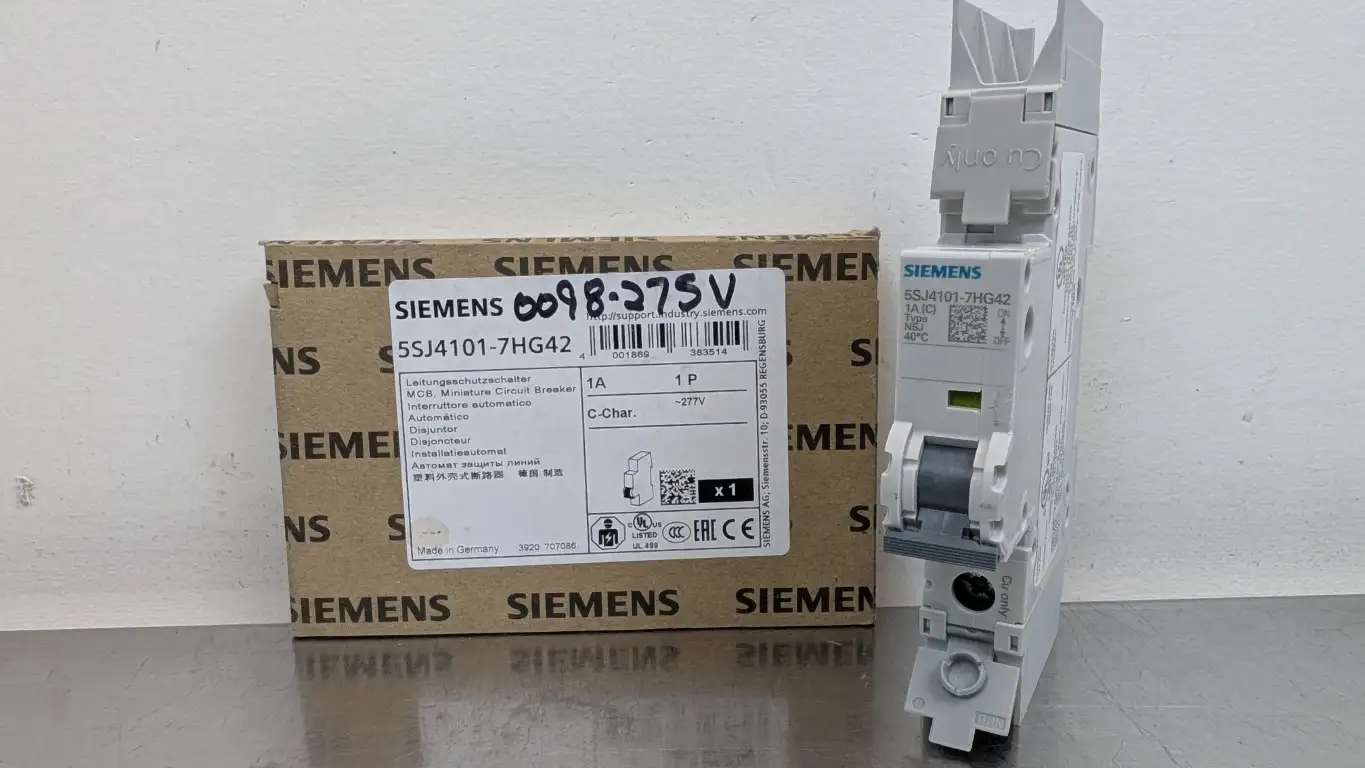 Siemens 5SJ4101-7HG42 Miniature Circuit Breaker 230VAC 1A