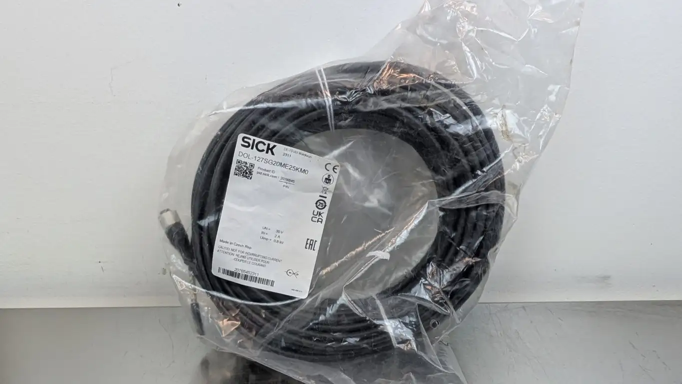 Sick DOL-127SG20ME25KM0 Cable 2076545 20m 8-Pin Straight Female to 7-Wire Shielded Black