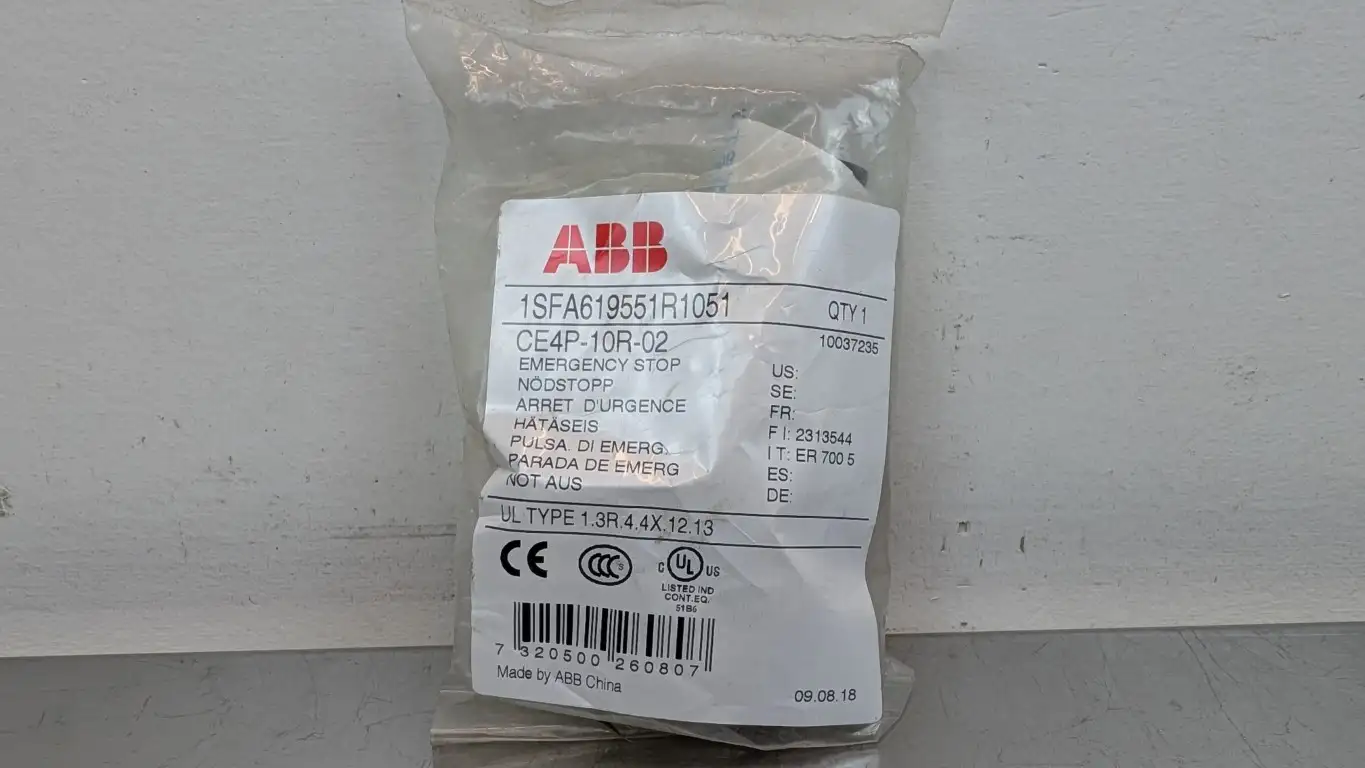 ABB 1SFA619551R1051 Emergency Stop Button CE4P-10R-02