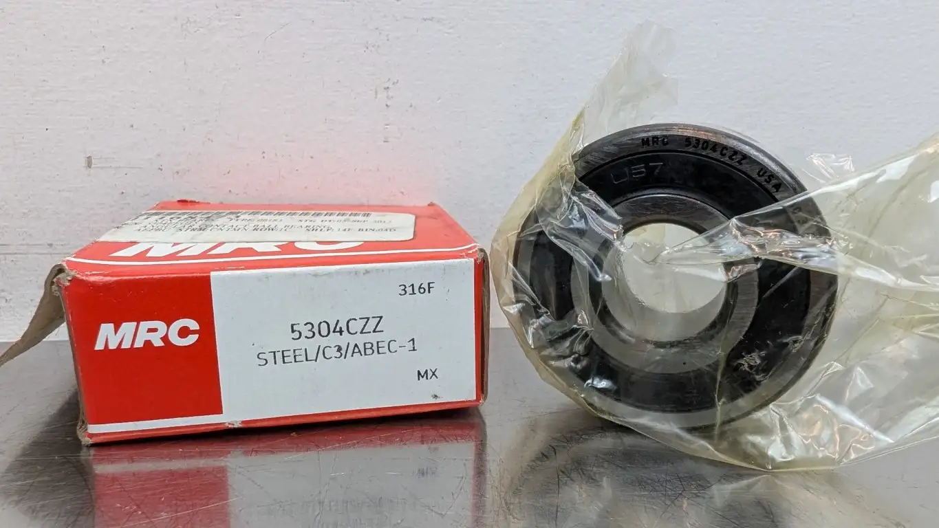 MRC 5304CZZ Double Row Angular Contact Bearing 20mm ID 52mm OD 0.8750″ Wide 30°