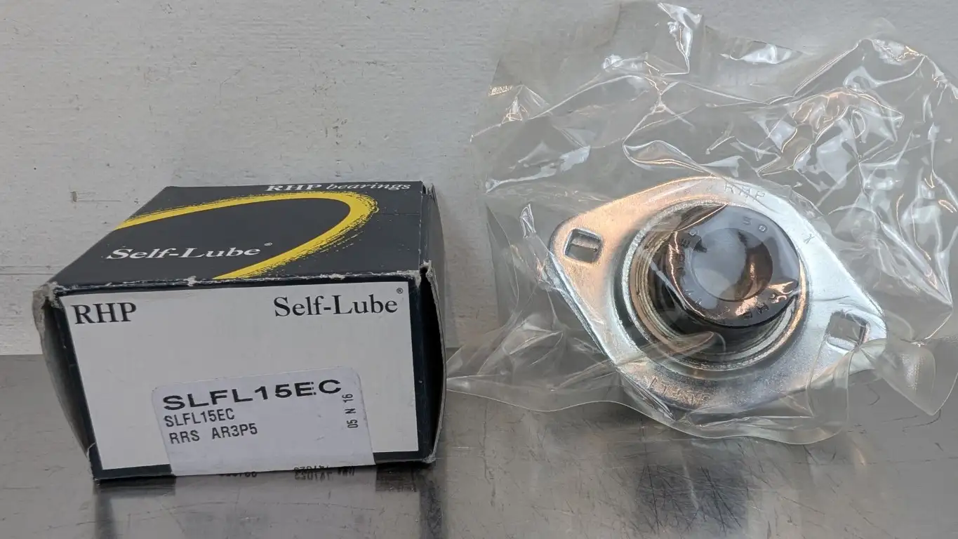 RHP SLFL15EC Pressed Steel 2-Bolt Flange Mound Bearing 15mm ID NSK