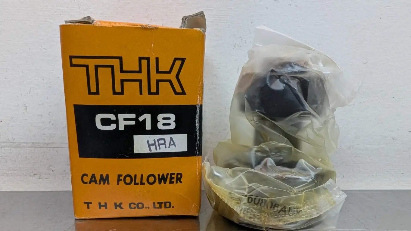 THK CF18 Cam Follower 40mm Roller OD 20mm Roller Wide x 58mm Long M18X1.5