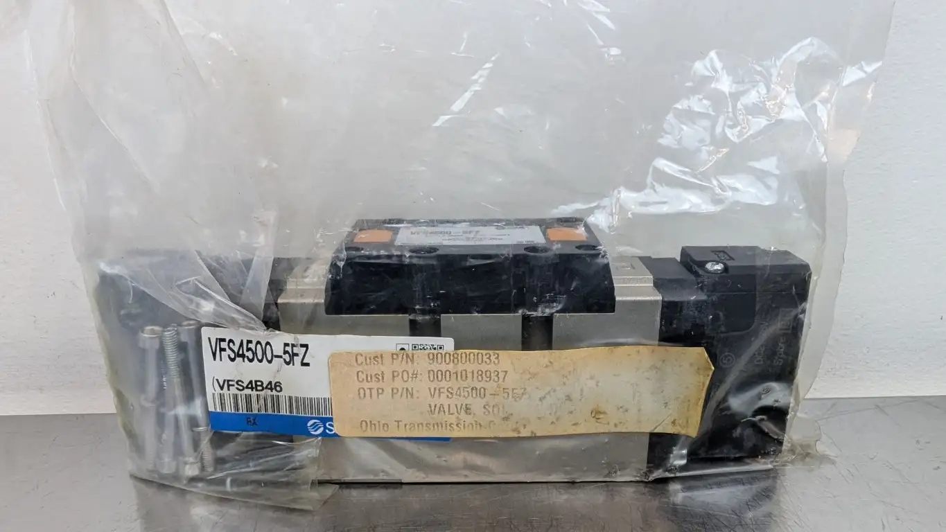 SMC VFS4500-5FZ Double Plug-In Base Solenoid Valve 24VDC Coil 0.15-1.0MPa