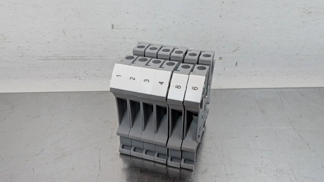 6 Pack Phoenix Contact UK 5 N Terminal Block Grey 600V