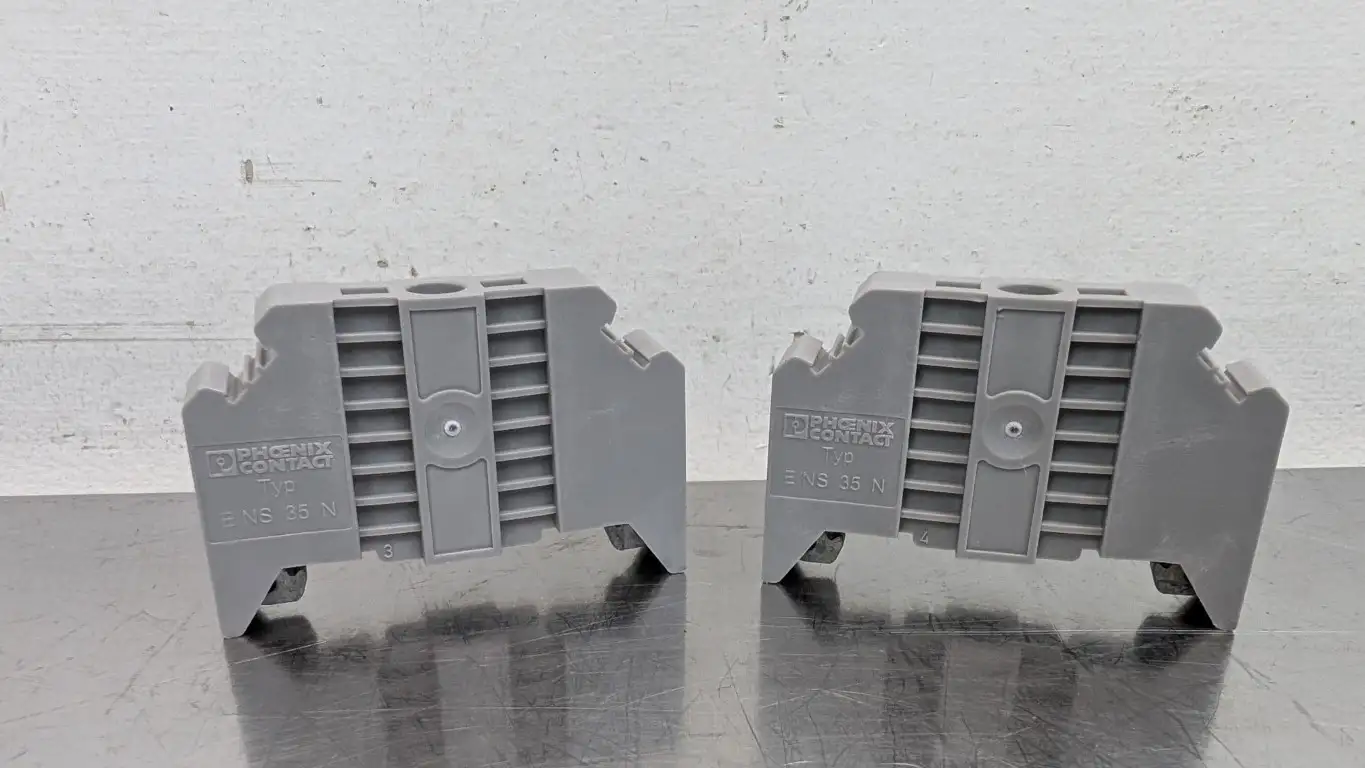 2 Pack Phoenix Contact E/NS 35 N End Clamp