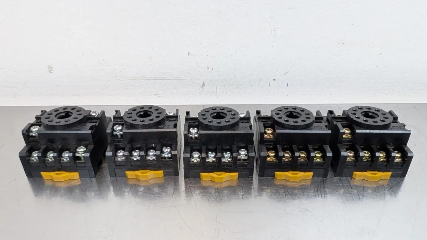 5 Pack Omron PF113A-L Relay Socket Base