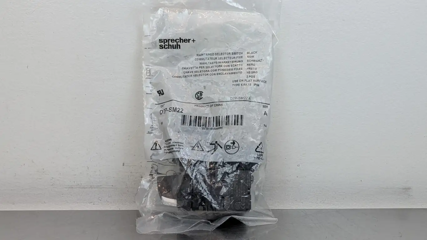 2 Pack sprecher+schuh D7P-SM22 Maintained Selector Switch Ser A 2 Position Black