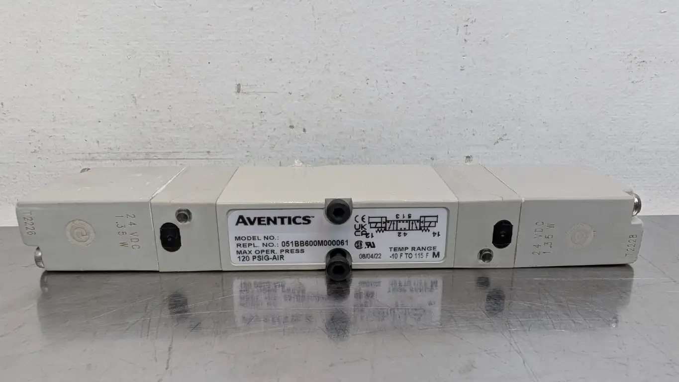 Aventics 051BB600M000061 Solenoid Valve 24VDC Coil 120 PSIG-AIR 1.35W