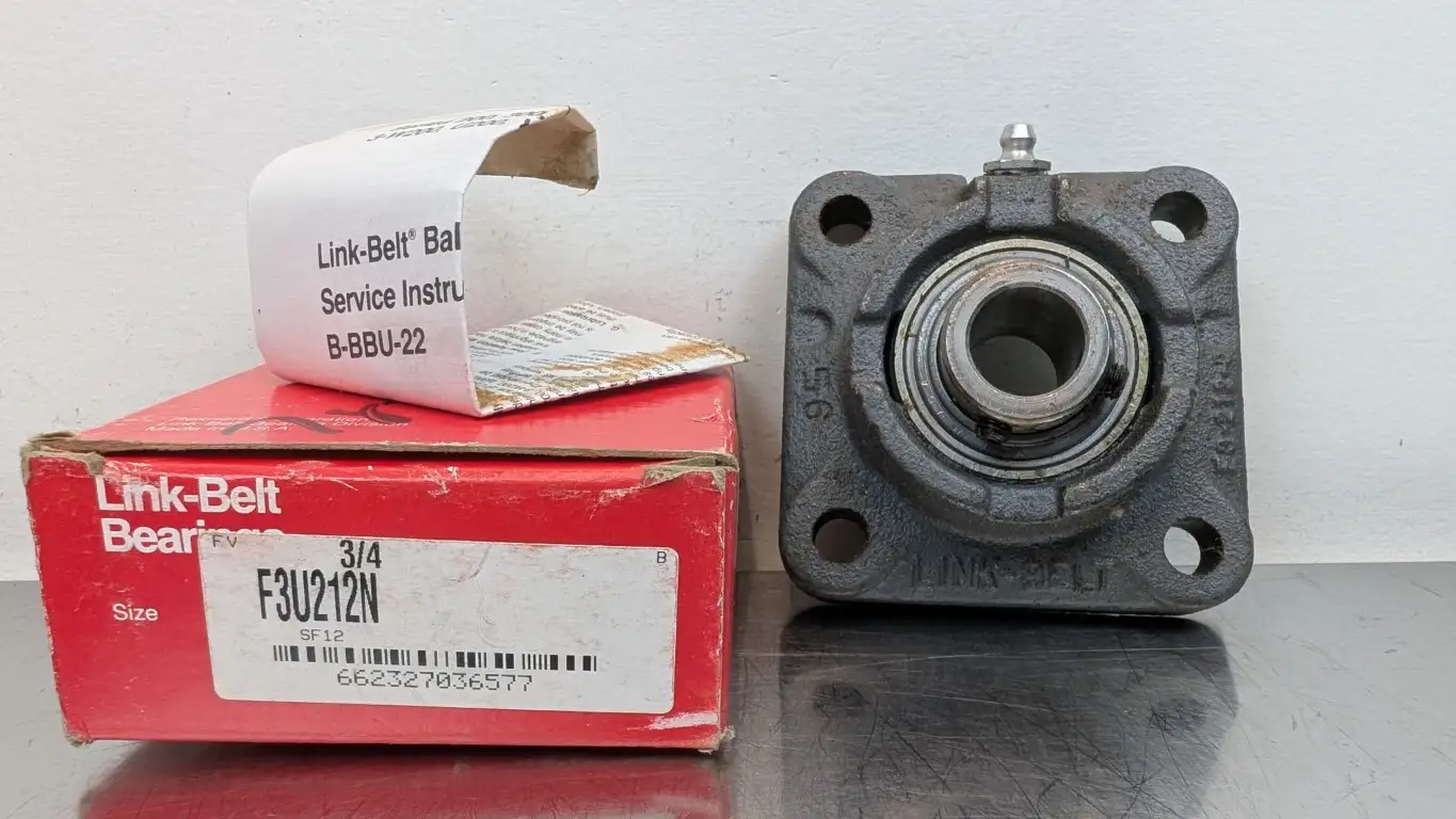 Link-Belt F3U212N 4-Bolt Flange Mount Bearing 3/4″ ID