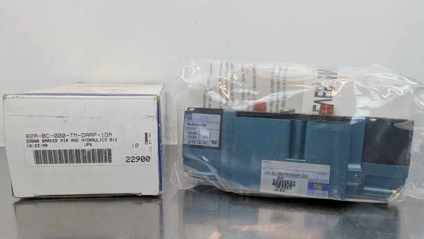 MAC 82A-BC-000-TM-DAAP-1DA Solenoid Valve TM-DAAJ-1DA 110/120VAC Coil 150 PSI Max