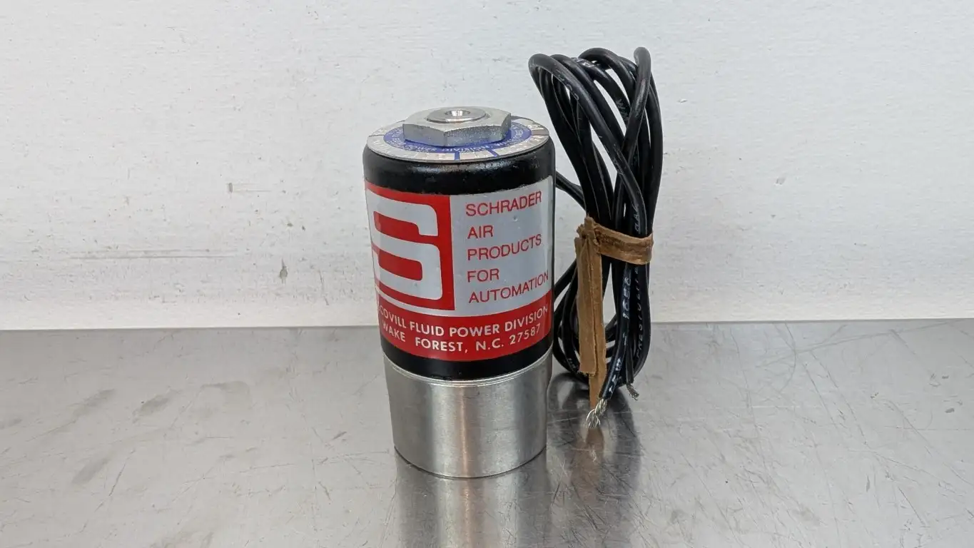 Schrader 204033115 Solenoid Valve 20403-3115 1/4″ Parker Bellows 110/120VAC 11W