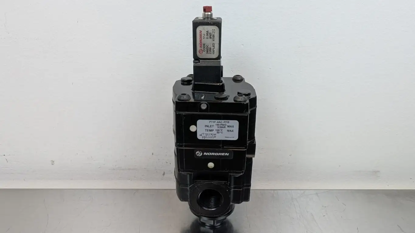 Norgren P74F-4AC-PFB Solenoid Valve 13J 24VDC Coil 150 PSIG