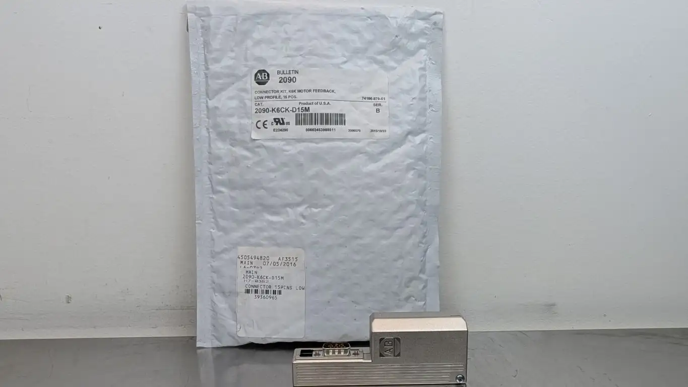 Allen-Bradley 2090-K6CK-D15M Connector Kit Ser B 15-Point K6K Motor Feedback Low Profile