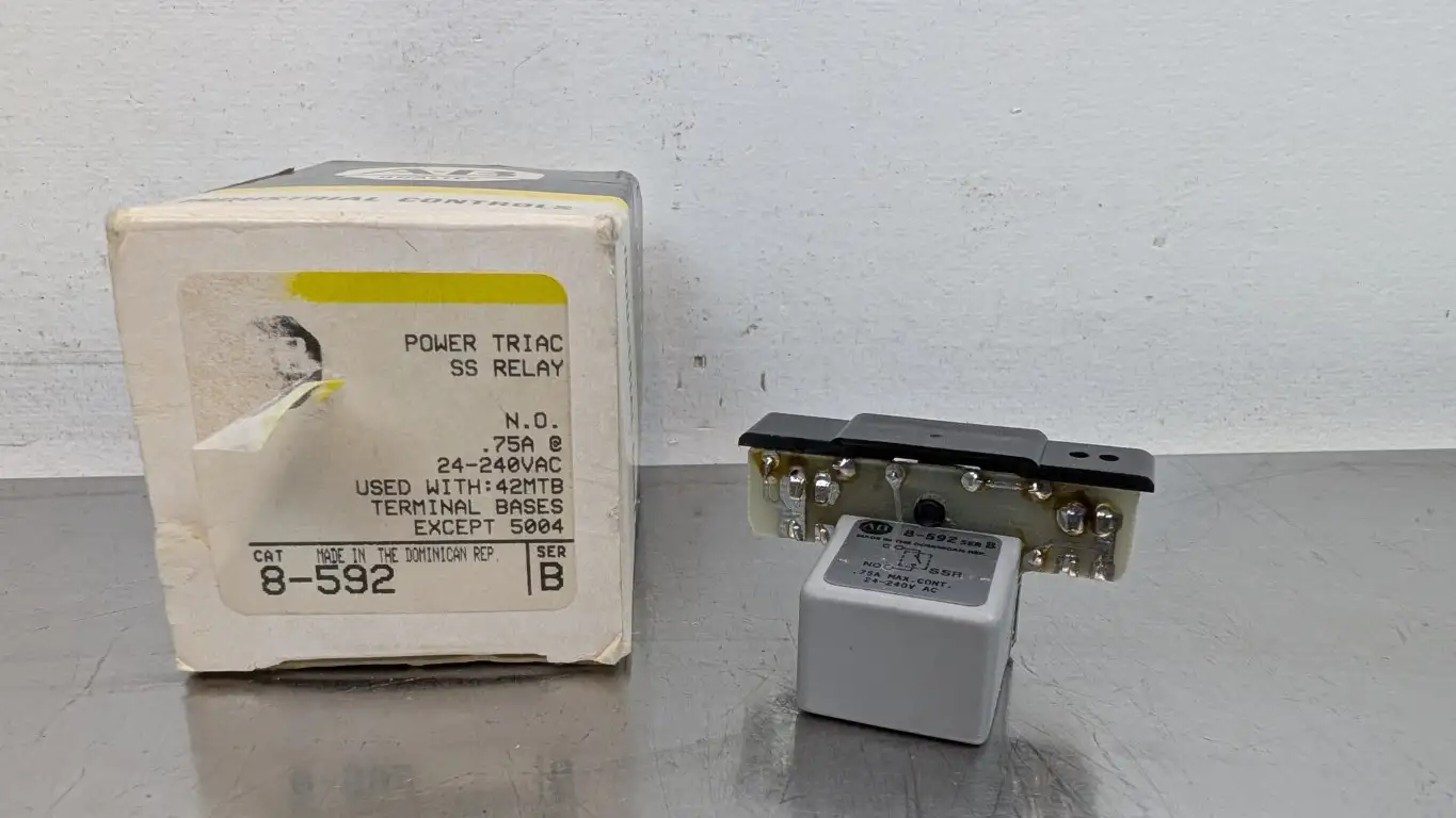 Allen-Bradley 8-592 Solid State Overload Relay Ser B 24-240VAC 0.75A