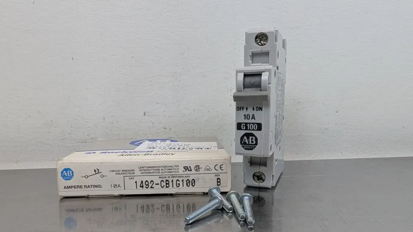 Allen-Bradley 1492-CB1G100 Miniature Circuit Breaker Ser B 240/277VAC 10A