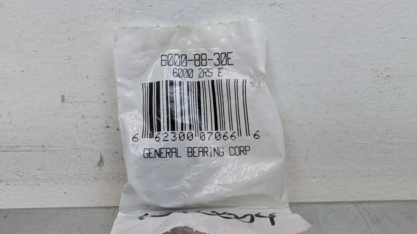 General Bearing 6000-2RS-E Deep Groove Ball Bearing 6000-88-30E 10mm ID 26mm OD 8mm Wide