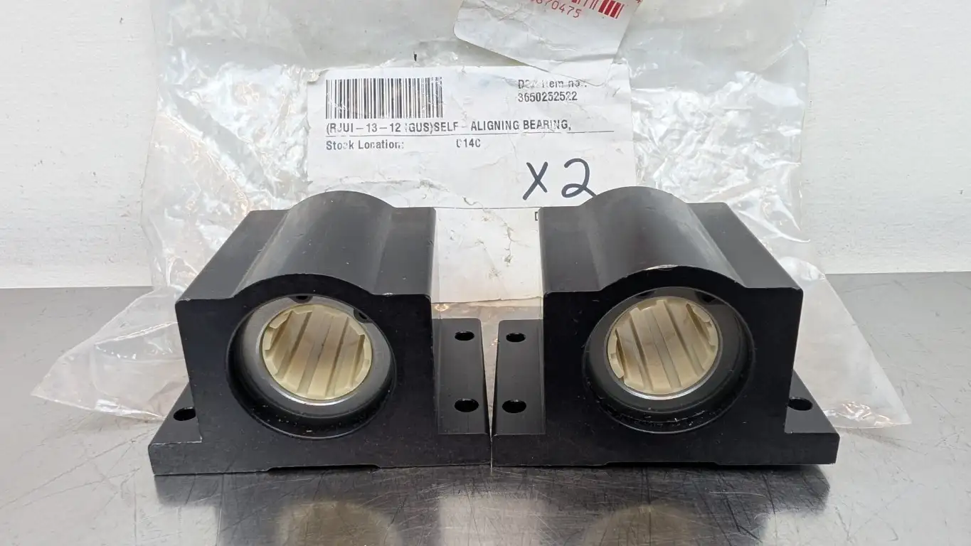 2 Pack dryLin RJUI-13-12 Pillow Block Self-Aligning Bearing 3/4″ ID 2.75″ Wide x 2.063″ Long